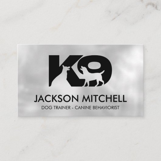 K9 Dog Trainer - Canine Behaviorist Visitekaartje (Voorkant)