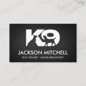 K9 Dog Trainer - Canine Behaviorist Visitekaartje (Voorkant)