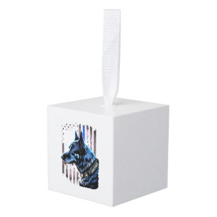 K9 Duitse politie van Shepherd doet dug in blauwe  Decoratie