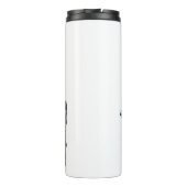 K9 Duitse politie van Shepherd doet dug in blauwe  Thermosbeker (Achterkant)