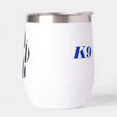 K9 Dunne Blauwe Lijn Poot Print (Links)