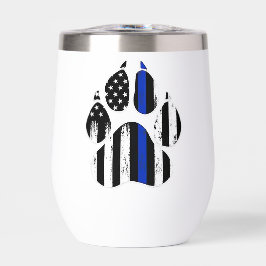 K9 Dunne Blauwe Lijn Poot Print