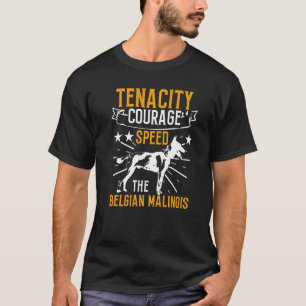 K9 Eenheid Belgische Malinois Courage politie Trai T-shirt