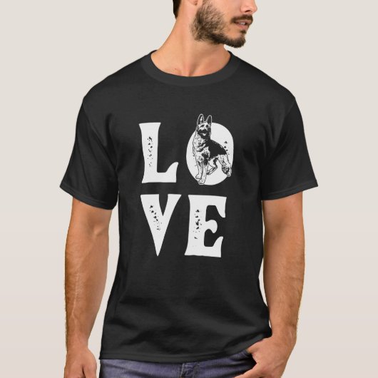 K9 Eenheid Belgische Malinois Love Pd Police Train T-shirt (Voorkant)
