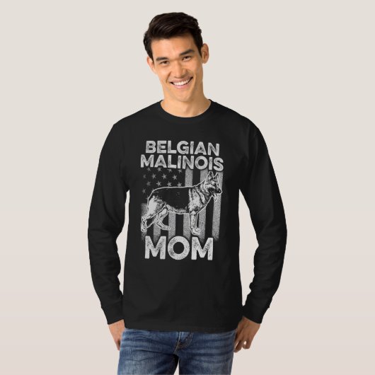 K9 Eenheid Belgische Malinois Pd Politieopleiding T-shirt (Voorkant volledig)