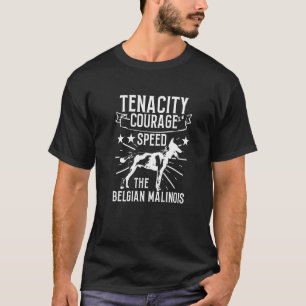 K9-eenheid Belgische Mechelaar Moed PD Politietrai T-shirt