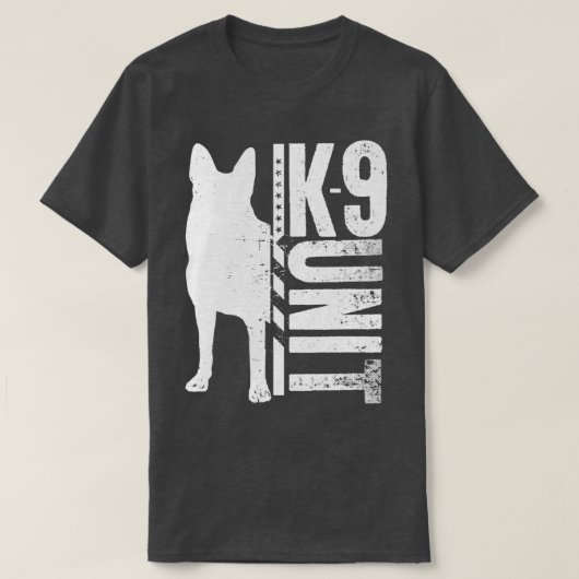 K9 Eenheid Duitse herder (3) T-shirt (Design voorkant)