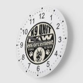 K9 eenheid in honden die we vertrouwen (zwart) grote klok (Hoek)