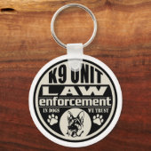 K9 Eenheid in honden We vertrouwen Sleutelhanger (Voorkant)