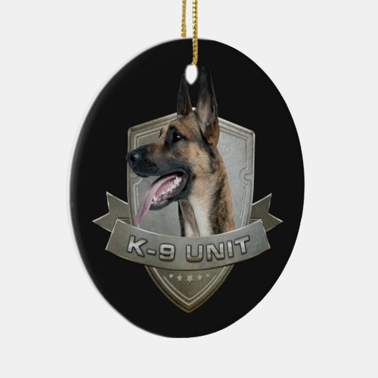 K9 Eenheid - Malinois - Belgisch herder Keramisch Ornament (Rechts)