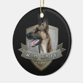 K9 Eenheid - Malinois - Belgisch herder Keramisch Ornament (Links)