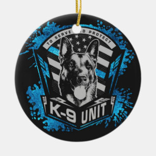 K9 Eenheid - Malinois - Belgisch herder Keramisch Ornament