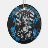 K9 Eenheid - Malinois - Belgisch herder Keramisch Ornament (Links)