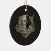 K9 Eenheid - Malinois - Belgisch herder Keramisch Ornament (Rechts)