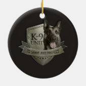 K9 Eenheid - Malinois - Belgisch herder Keramisch Ornament (Achterkant)