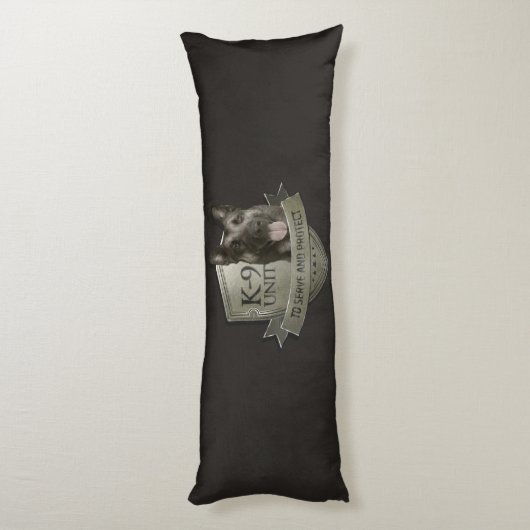 K9 Eenheid - Malinois - Belgisch herder Lichaamskussen (Achterkant (Verticaal))