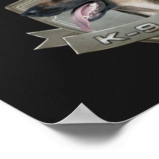 K9 Eenheid - Malinois - Belgisch herder Poster (Hoek)