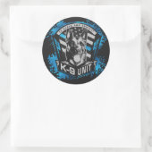 K9 Eenheid - Malinois - Belgisch herder Ronde Sticker (Tas)