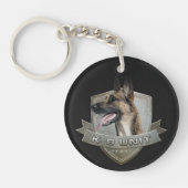K9 Eenheid - Malinois - Belgisch herder Sleutelhanger (Voorkant)