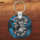 K9 Eenheid - Malinois - Belgisch herder Sleutelhanger (Voorkant)