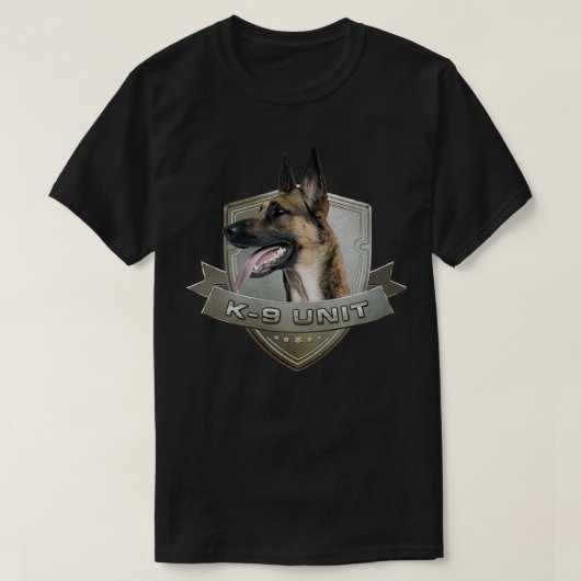 K9 Eenheid Malinois Belgische herder Mechelaar T-shirt (Design voorkant)