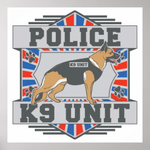 K9 Eenheid Politie Duitse herder Poster