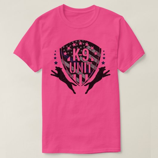 K9 Eenheid Politiedienst Malinois (1) T-shirt (Design voorkant)