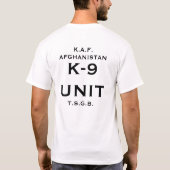 k9-eenheid t-shirt (Achterkant)