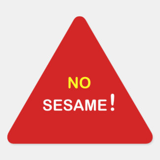 k9 - Eten Alert ~ GEEN SESAME. Sticker