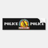 K9 German Shepherd Bite Bumpersticker (Voorkant)