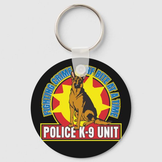 K9 German Shepherd Bite Sleutelhanger (Voorkant)