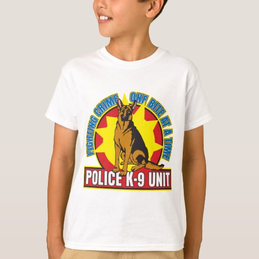 K9 German Shepherd Bite T-shirt (Voorkant)