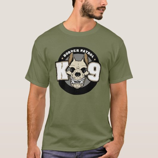 K9 grenspatrouille t-shirt (Voorkant)