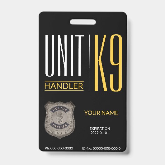 K9 Handler Badge (Voorkant)