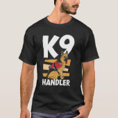 K9 Handler Dog Trainer Handling T-shirt (Voorkant)