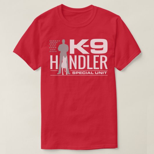 K9 Handler K9 Eenheid Malinois 2 (2) T-shirt (Design voorkant)