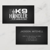 K9 Handler - K9 officier - K9 eenheid Visitekaartje (Voorkant / Achterkant)