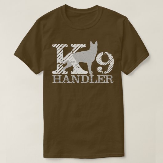 K9 Handler K9 Unit German Shepherd (1) T-shirt (Design voorkant)