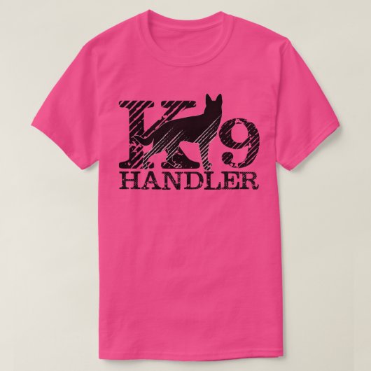 K9 Handler K9 Unit German Shepherd (2) T-shirt (Design voorkant)