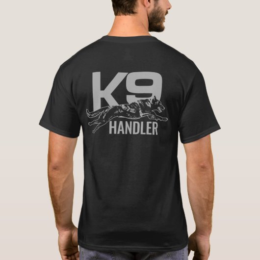 K9 Handler - Nederlandse Herdershond T-shirt (Achterkant)