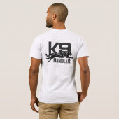 K9 Handler - Nederlandse Herdershond T-shirt (Achterkant volledig)