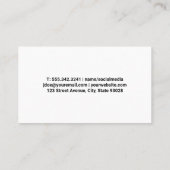 K9 Hond | Dierendiensten en trainers Visitekaartje (Achterkant)