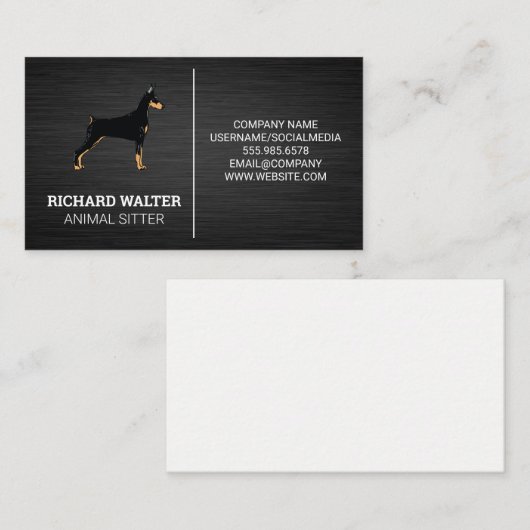 K9-hond | Dierenoppasser Visitekaartje (Voorkant / Achterkant)