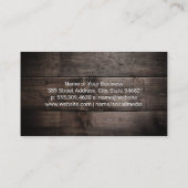 K9 Hond | Houten achtergrond Visitekaartje (Achterkant)