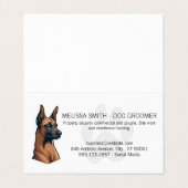K9 Hond | Poot Visitekaartje (Buitenkant ongevouwen)