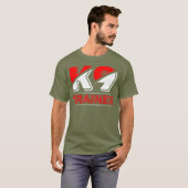K9 Hond Trainer Hond Training Puppy Handler K-9 T-shirt (Voorkant volledig)
