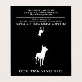 K9 | hondentraining visitekaartje (Buitenkant ongevouwen)