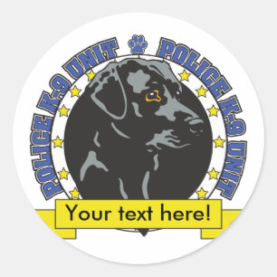 K9 Labrador Retriever Ronde Sticker
