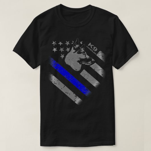 k9 managerpolitiehond t-shirt (Design voorkant)
