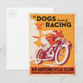 K9 Motorfietclub Briefkaart (Voorkant / Achterkant)